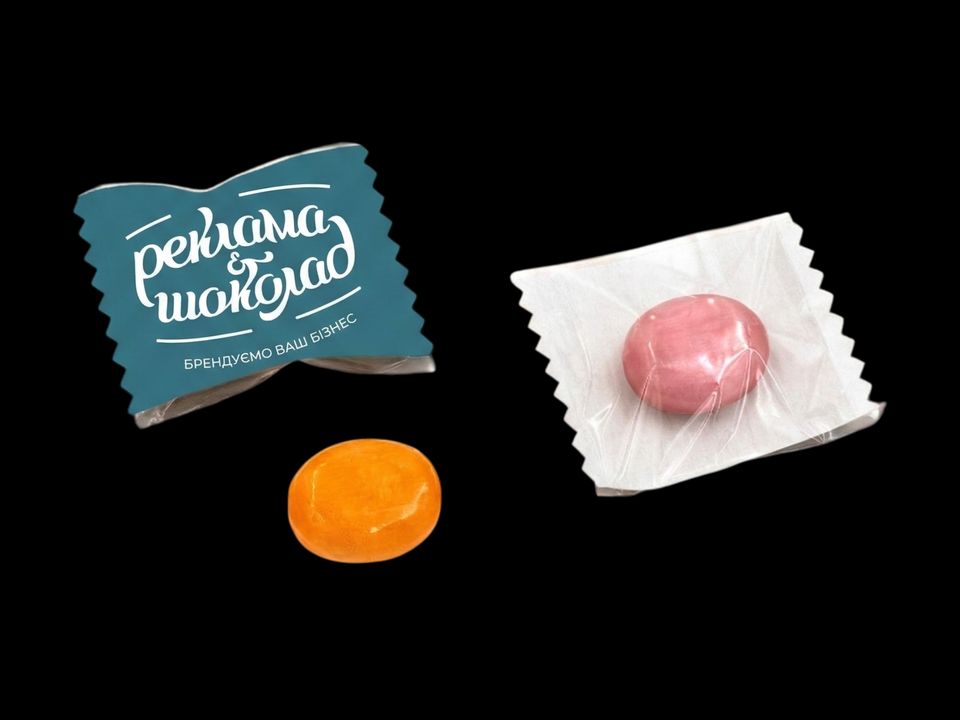 Льодяники з логотипом 